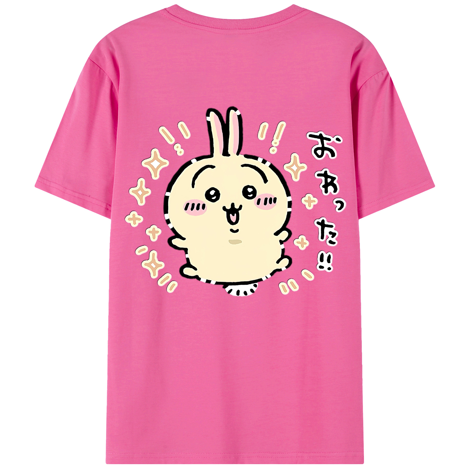 （画像用） ちいかわ うさぎ Chii-kawa usagi レディース半袖Tシャツ(バックプリント)